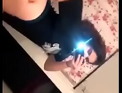 Teen grabbing her beautiful ass